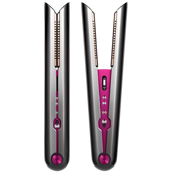 DYSON Corrale™ - Lisseur 200W - 3 températures et plaques souples – Nickel/Fushia