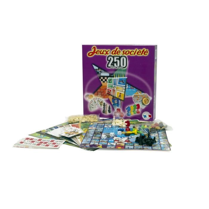 Coffret 250 Jeux - FERRIOT - Chevaux, Dames, Loto, Echecs, Cartes, etc. - Mixte - Enfant - A partir de 6 ans
