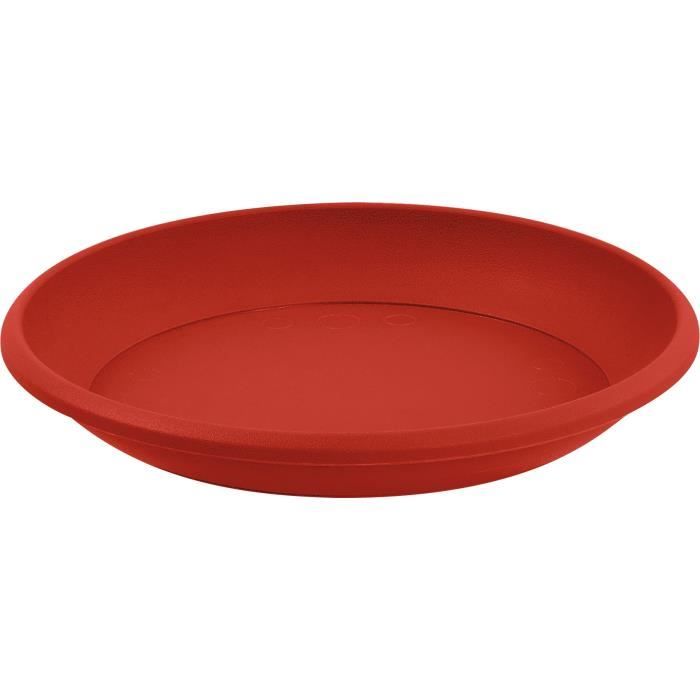 Soucoupe Marina Eda - Diamètre 17 cm - Compatible avec Pot 3 l - Rubis