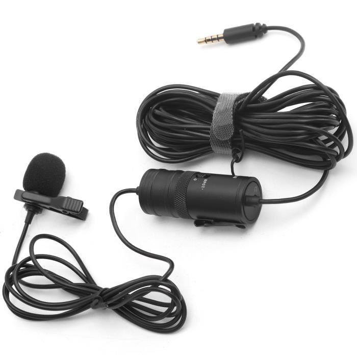 EJ.life Microphone lavalier BOYA BY‑M1 Pro Microphone à Pince à Cravate Enregistrement d'Interview de Téléphone Mobile photo micro