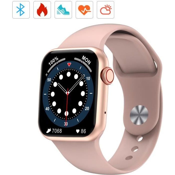 Montre Connectée Sport 1.72 pouces Grand Ecran Bracelet Intelligent Femmes Hommes Smartwatch Moniteur de Sommeil Fitness Tracker -Ro