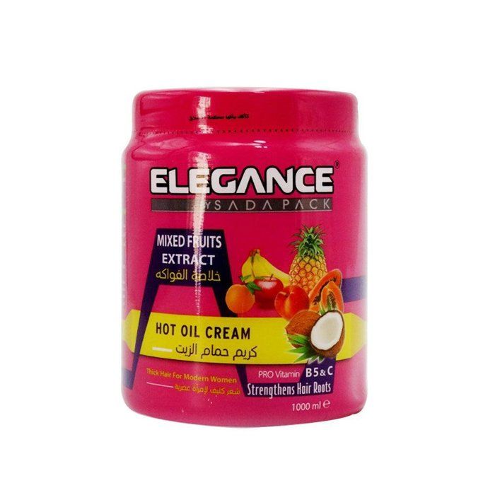 Elegance Hot Oil Cream Mix Fruits - 1000 Ml