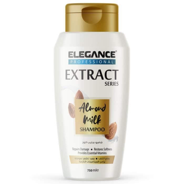 Elegance Hair Shampoo Extract Series Almond Milk - 750 Ml