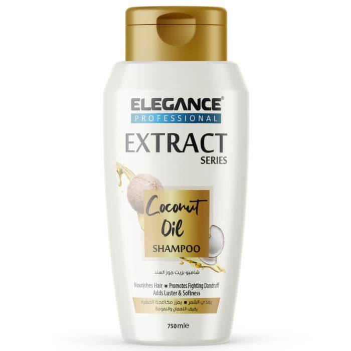 Elegance Hair Shampoo Extract Series Coconut Oil - 750 Ml