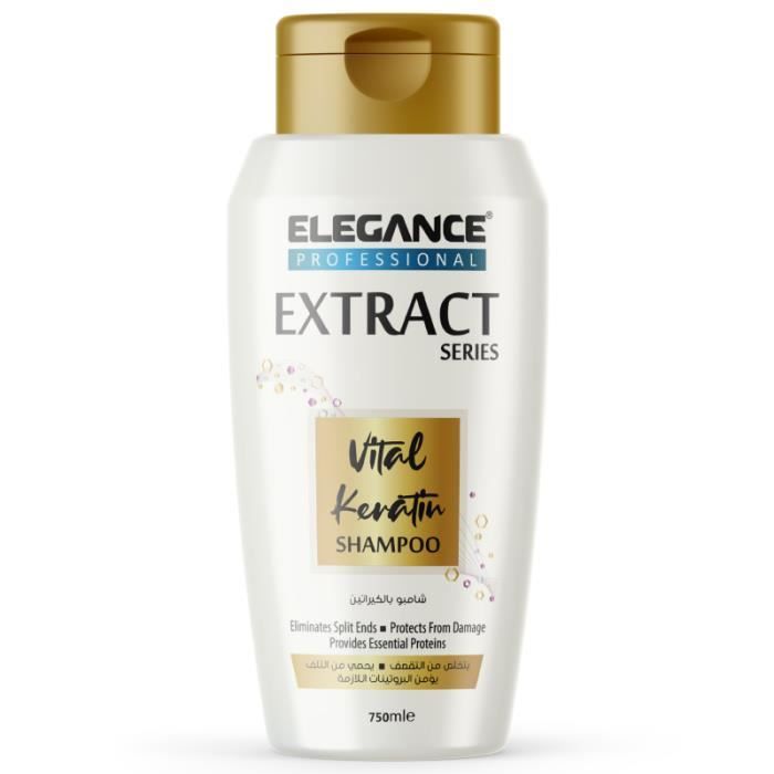 Elegance Hair Shampoo Extract Series Viltal Keratin - 750 Ml