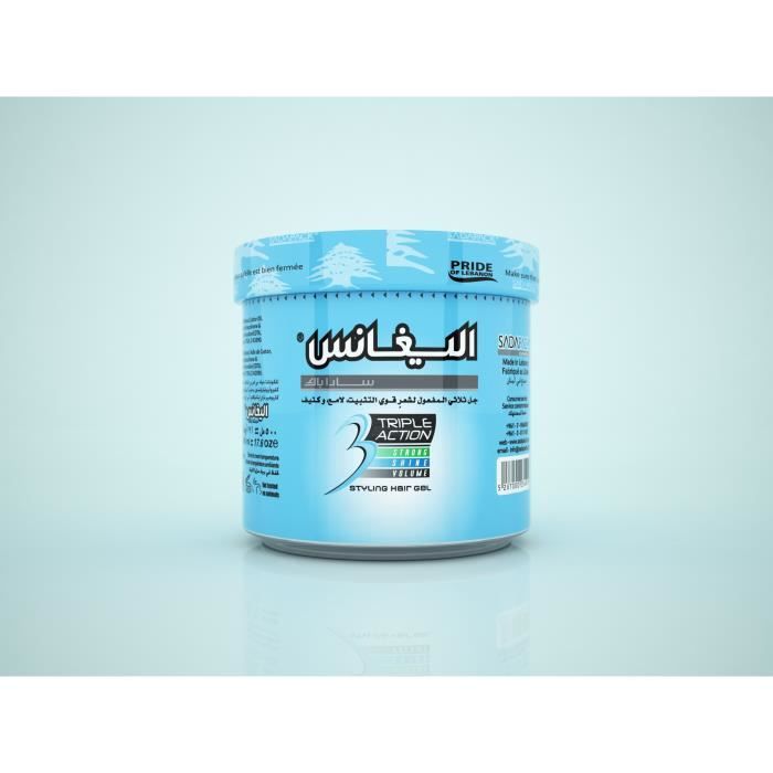 Elegance Triple Action Hair Gel Blue - 250 Ml