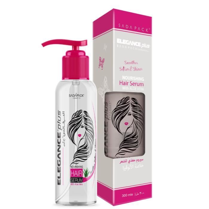 Elegance Plus Hair Serum Aloe Vera - 300 Ml