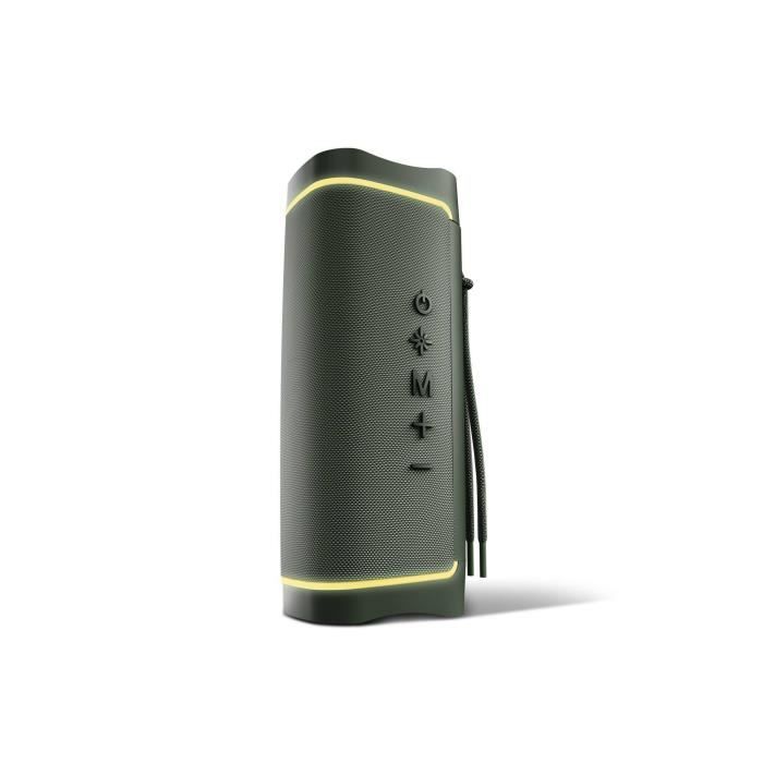 Energy Sistem Yume ECO - Enceinte Bluetooth® (Plastique 100 % recyclé, 15 W, résistante à l’eau IPX6) – Vert