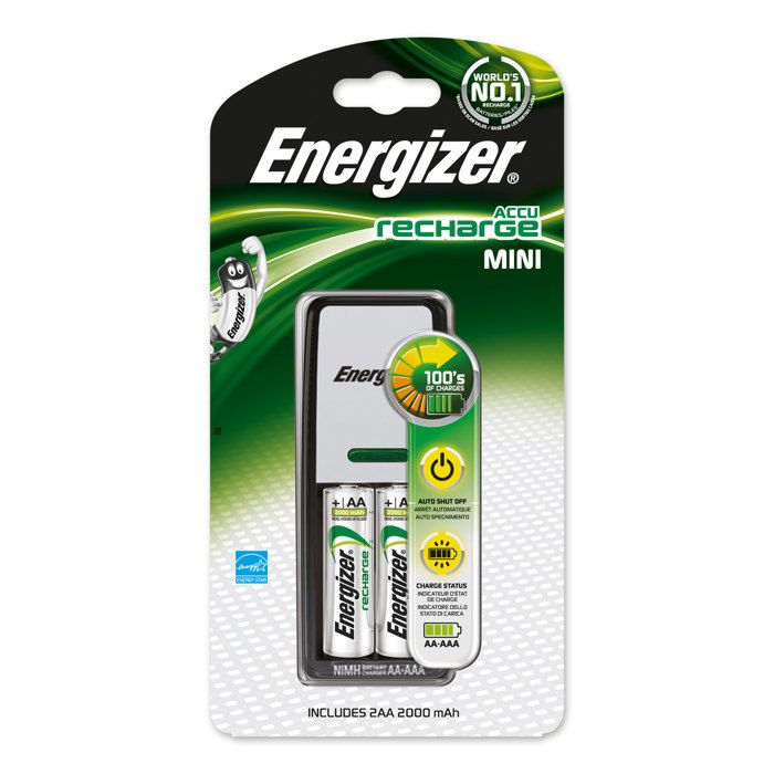 Chargeur compact Energizer pour accus AA et AAA
