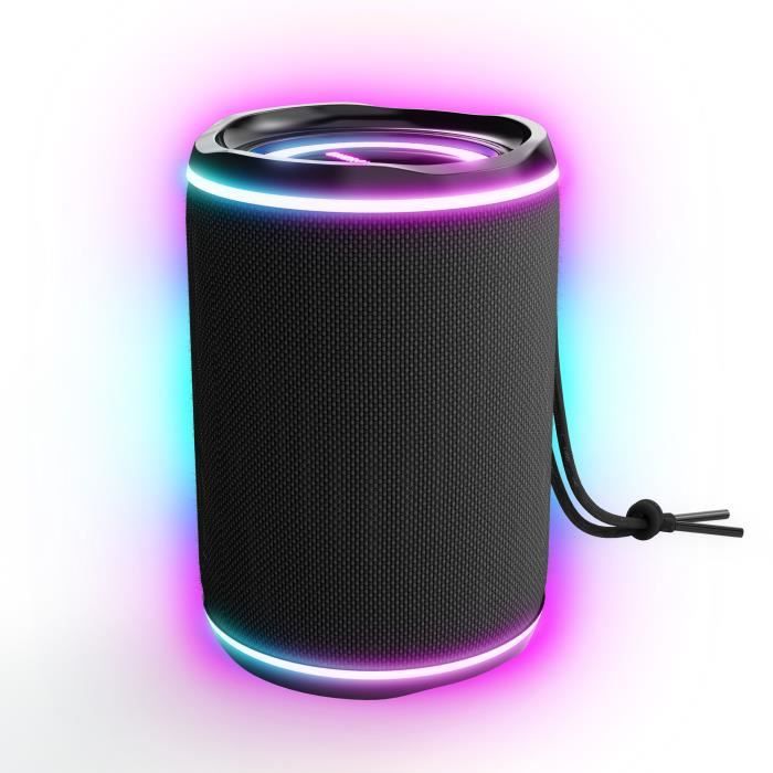 Enceinte lumineuse Bluetooth Energy Sistem Urban Box Black Supernova (16 W, LED lights, Bluetooth, USB-microSD, TWS, Audio-In)