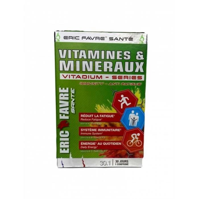 30 COMPRIMES -  :Compléments Alimentaires, Forme & Energie - ERIC FAVRE VITAMINES ET MINERAUX