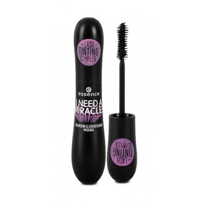 ESSENCE I NNED A MIRACLE! MÁSCARA VOLUMINIZADORA Y FORTIFICANTE 01 BLACK