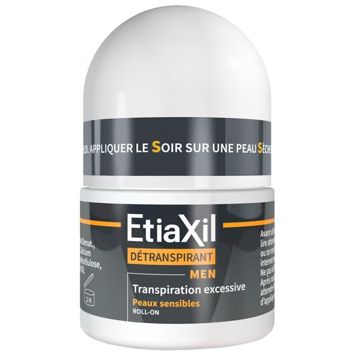 Détranspirant - Etiaxil - Men - 15ml - Peaux Sensibles - Hypoallergénique