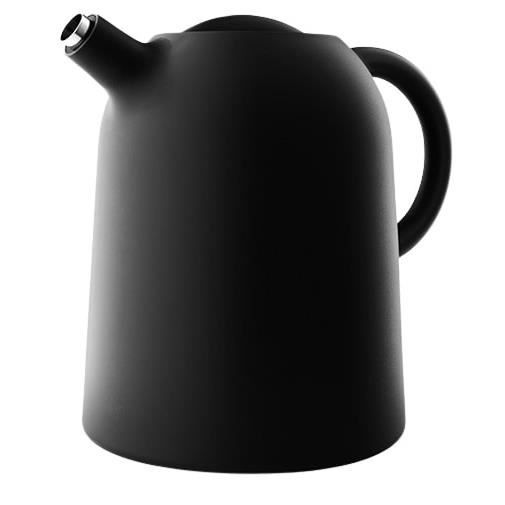 Eva Solo pichet thermos Thimble 1 litre 20 x 16 cm acier inoxydable/verre noir