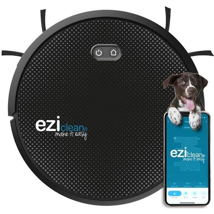 EZICLEAN Connect x500 Robot aspirateur connecté - Navigation Navig+ - 55dB - 120 min - 120 m² - 600 ml