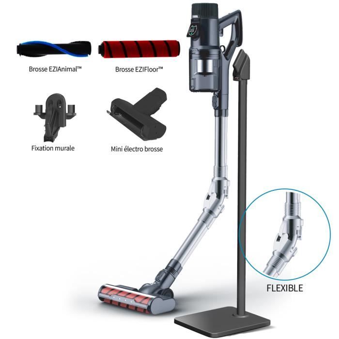 Aspirateur balai sans fil Cycloboost R880 Animal - Jusqu'à 80 minutes d'autonomie - 30 kpa - Tube flexible - Ecran tactile
