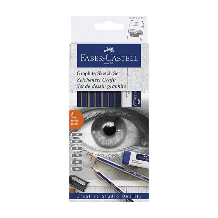 FABER-CASTELL Set d'esquisses crayon graphite