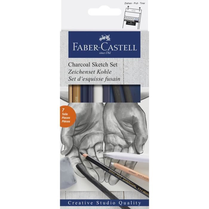 FABER-CASTELL Set d'esquisses au fusain