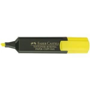 Surligneur - FABER-CASTELL - Textliner 48 Refill - Vert fluo - Pointe biseautée - Largeur 1-5 mm