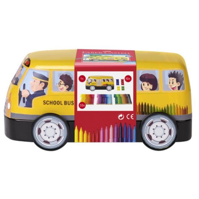 FABER-CASTELL Feutres CONNECTOR PEN, bus scolaire 33 feutres 0,000000 Noir