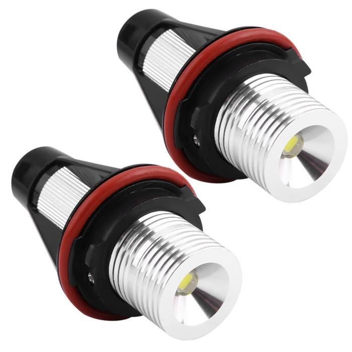 2pcs Angel Eyes Halo Ampoules Lampes Blanc Xénon 6000K 5W Angel Eyes LED Light Lamp pour BMW E60 E61 E39 E53 6312694048 63126916097