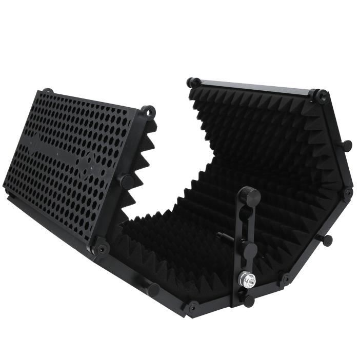 YIC Plaque D'Isolation De Microphone Bouclier D'Isolation De Microphone Pliable Insonorisant Réduction De Bruit 5 Panneau Pour