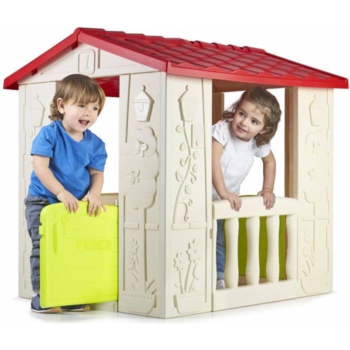 Maison pour enfant - FEBER - HAPPY - 2 entrées - 2 balcons - résistante à l'humidité