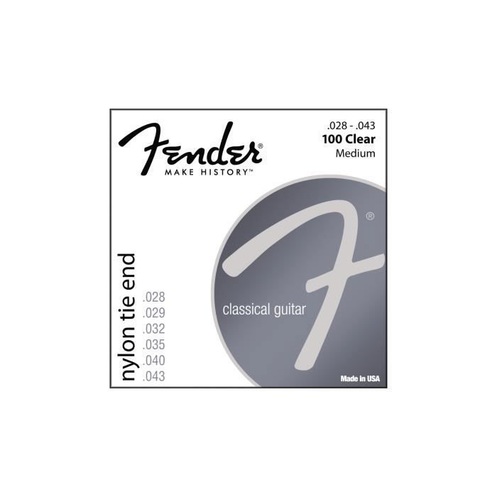 Fender 100 Medium Cordes guitare classique