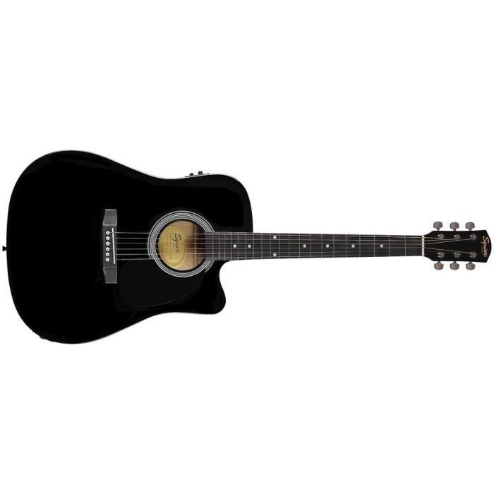 Guitare électro-acoustique - SA-105CE - Noir - Dreadnought - Cutaway - Adulte