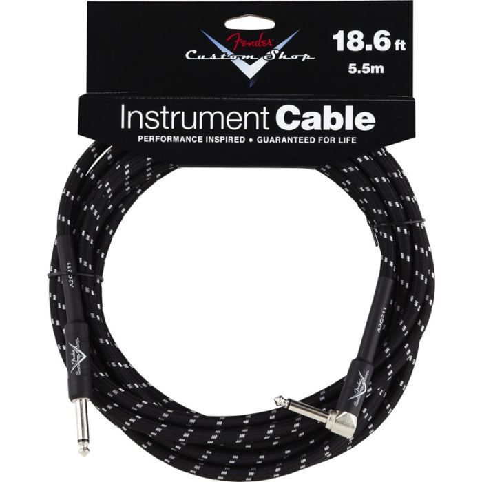 FENDER CABLE 5,6 M COUDE NOIR CUSTOM SHOP SERIE…