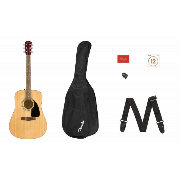 Fender Pack FA-115 Dreadnought V2 naturel - Pack guitare acoustique