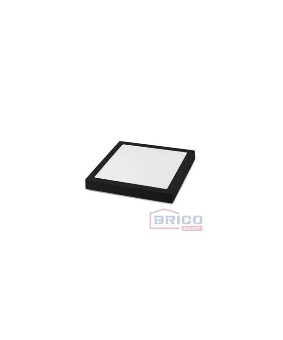 Panel LED noir apparent carré 6500K
