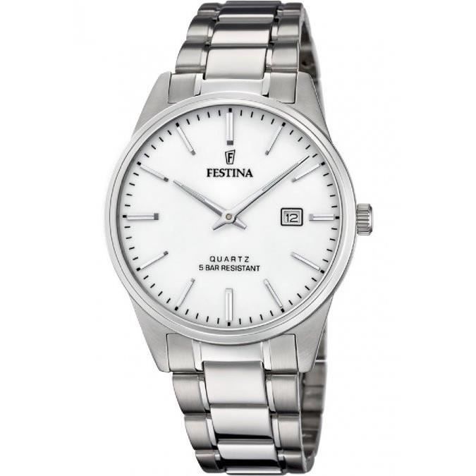 Montre - Festina - F20511-2 - Acier inoxydable - Étanchéité 5 ATM - Analogique