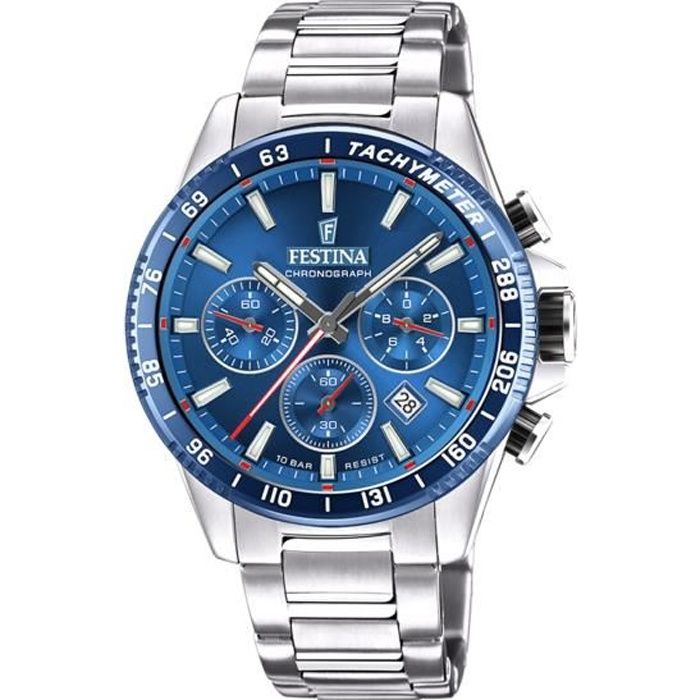 Chronograph Festina F20560/3 Cadran Bleu - 45mm - 10ATM