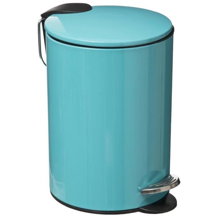 Poubelle Softcl - 3 L - Bleu turquoise