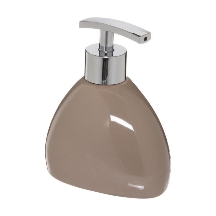 Five - Distributeur à savon silk taupe L, 10,5 x P, 7,5 x H,13 cm Taupe