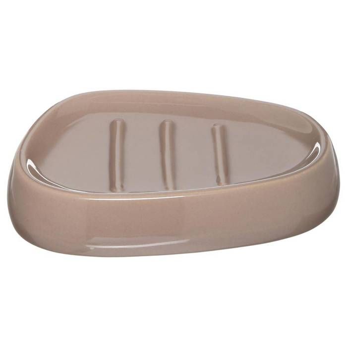 Five - Porte savon silk taupe L,12 x P, 9,5 x H, 2,5 cm Taupe