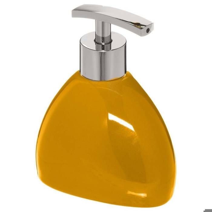 Five - Distributeur à savon jaune moutarde silk L, 10,5 x P, 7,5 x H, 13 cm Moutarde