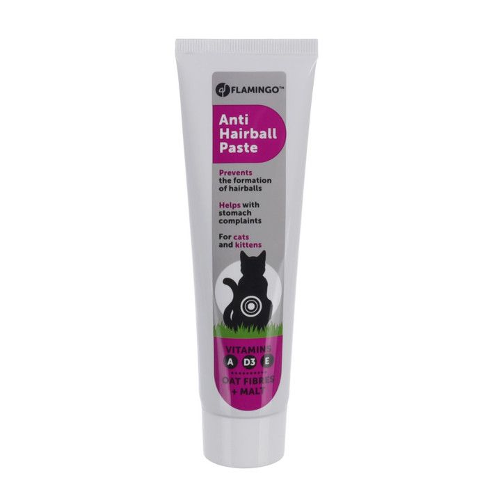 Flamingo TM - Pâte anti boule de poils, tube de 100 g, pour chats 
