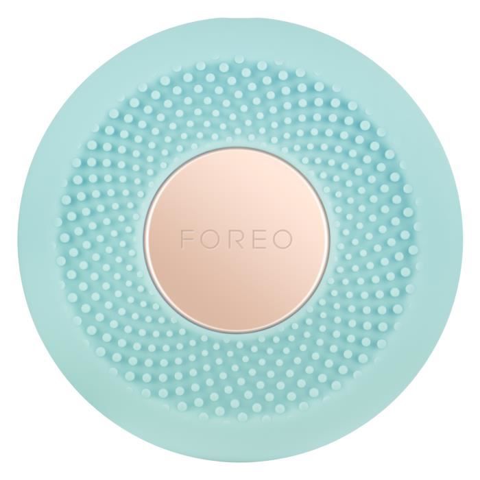 FOREO UFO mini appareil de soin du visage avec pulsation T-sonique thermothérapie et luminothérapie LED, Mint