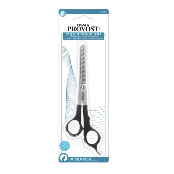 Ciseaux Coiffeur Effileur avec Repose Doigts- Couleurs Aléatoires- FP