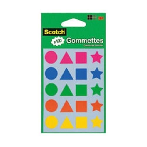 SCOTCH Pochette de 100 Gommettes Formes Géométriques