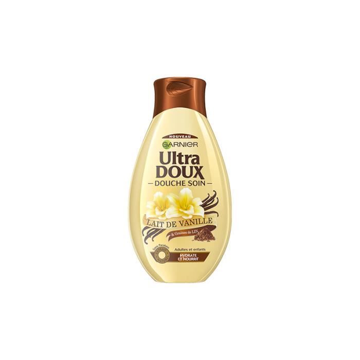 Garnier - Douche Soin Lait de Vanille et Graines de Lin Ultra Doux 250ml -
