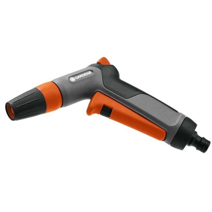 GARDENA Pistolet d'arrosage et nettoyage Comfort – Jet concentré & brume – Verrouillage du jet – Garantie 5 ans (18301-20)