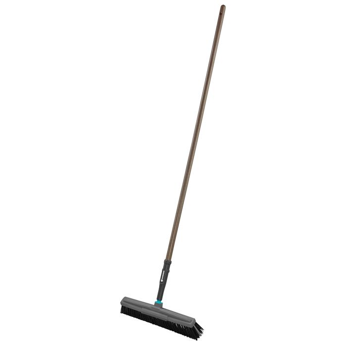 Balai de cantonnier NatureLine - GARDENA - Manche en bois de hêtre - 45 cm - Brosse souple en polypropylène