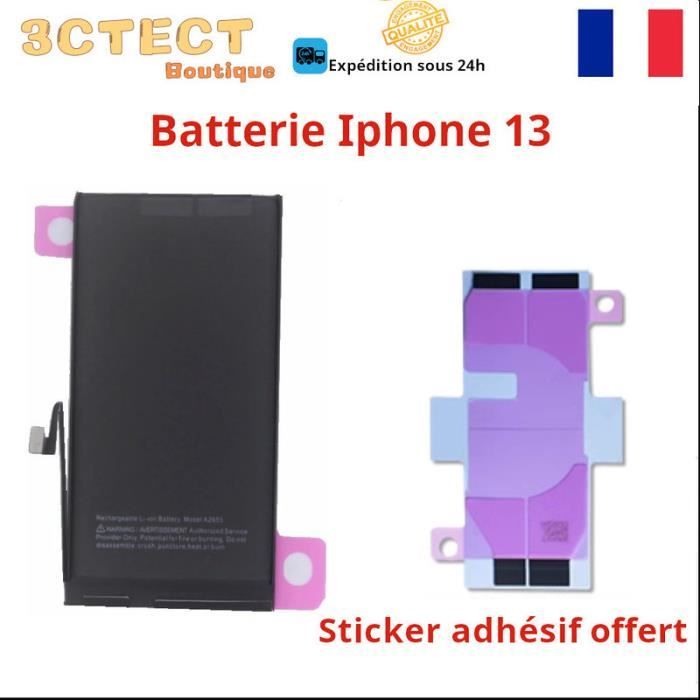BATTERIE COMPATIBLE IPHONE 13 AVEC STICKER ADHESIF
