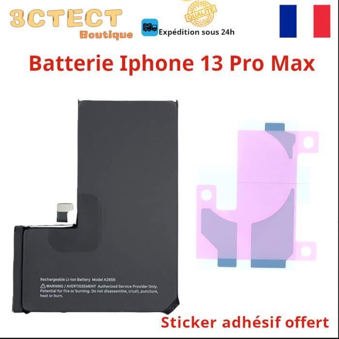 BATTERIE IPHONE 13 PRO MAX AVEC STICKER ADHESIF