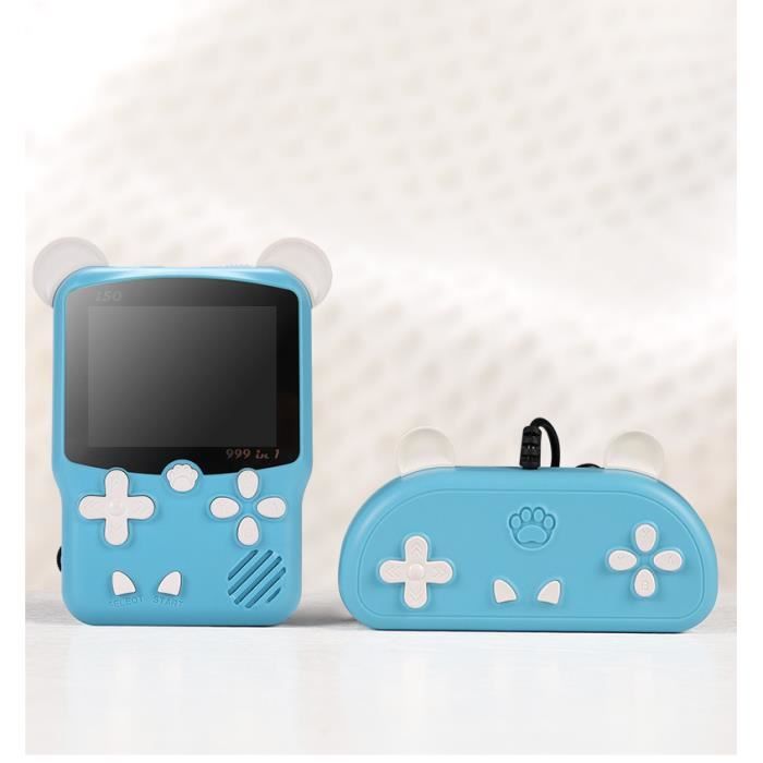 Console de jeux enfants garçons adulte portable vidéo rétro portatif jouet hdmi TV retrogaming educative poignée bleu Cadeau de Noël