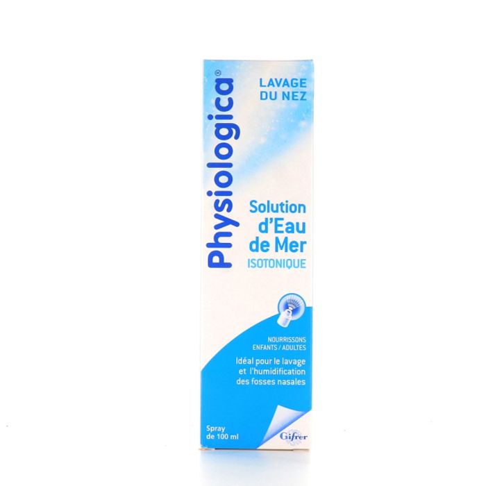 Gifrer Physiologica Lot de 2 Solution d'Eau de Mer 100ml