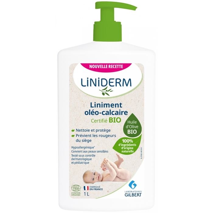 78766 Gilbert Liniderm Liniment Oléo-Calcaire Certifié Bio 1 l
